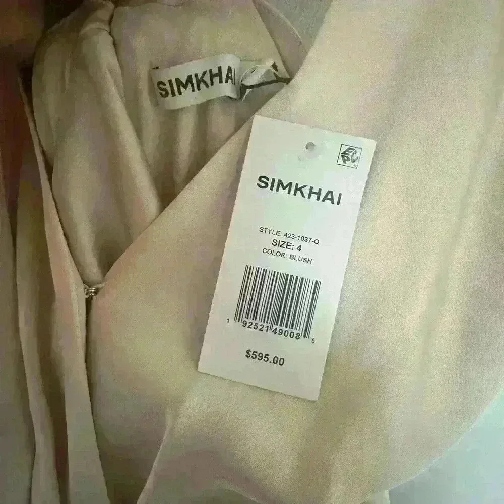 SIMKHAI Giana ruffled satin-crepe gown - Picture 8 of 8